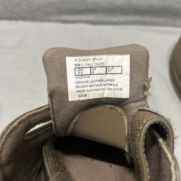 PW Minor Pleasure Strap Taupe Leather Orthopedic Shoes Womens Size 6.5 W - Picture 7 of 7